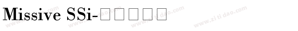 Missive SSi字体转换